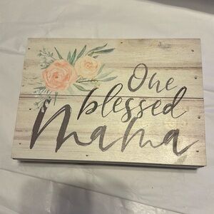 One Blessed Mama wall hanging